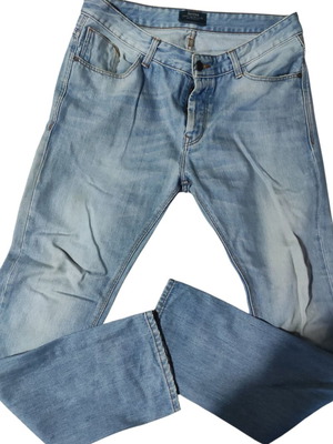 Men's pants used, 4 pieces, Lee brand, gray and blue, sizes M and L
