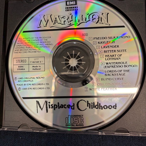 Marillion Misplaced Childhood CD new original 1985 recording