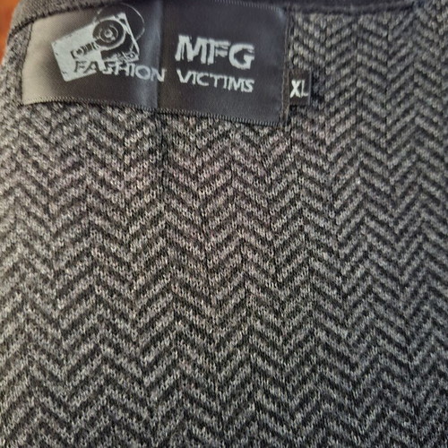 MFG Fashion Victims Black Men's Vest XL like new