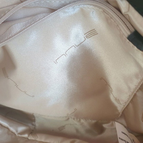 Leather shoulder bag Italian white-black new