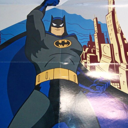 Batman poster used, vintage