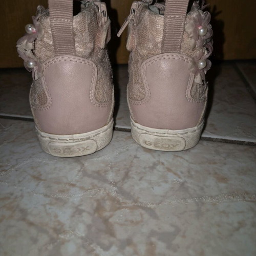 Geox ankle boots with flowers size 29 like new pink
