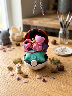 Cozy Mew with Eevee Doll Handmade