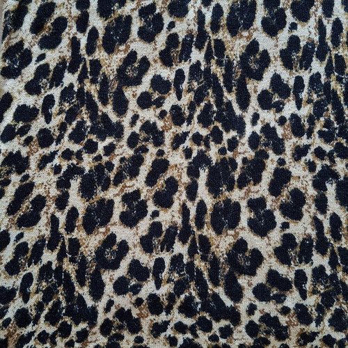 Women's thin wool blouse with leopard print, like new, size L-XL