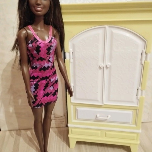 Barbie furniture set with doll used
