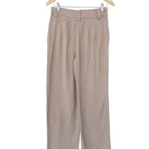 Zara high-waist beige pants viscose small like new