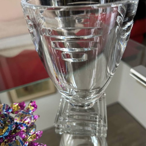 Crystal vase like new with original base
