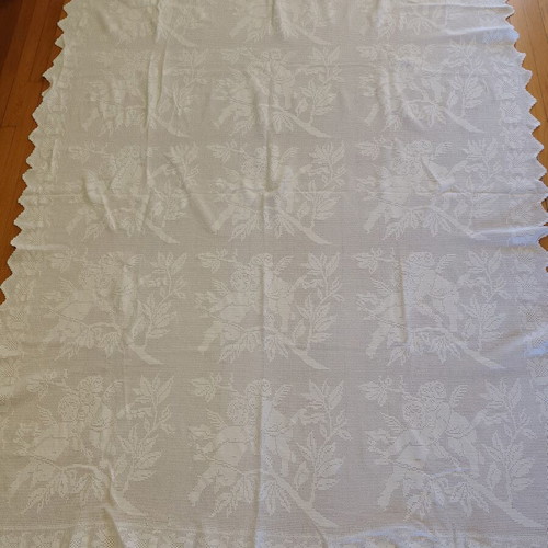 Handmade crocheted blanket like new 180x210 cm