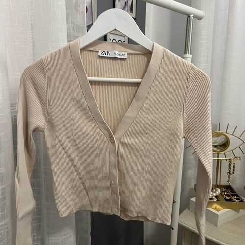 Zara cardigan beige like new, size S
