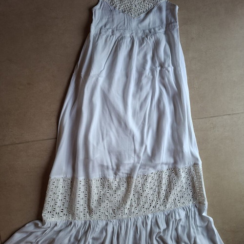 Julia Bergovich white dress like new, viscose, adjustable straps