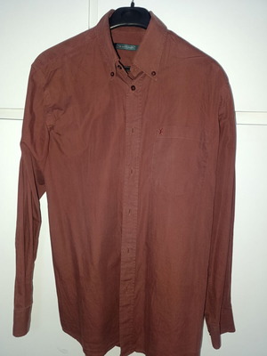 Ανδρικό πουκάμισο The Bostonians μεταχειρισμένο, καφέ, μέγεθος M