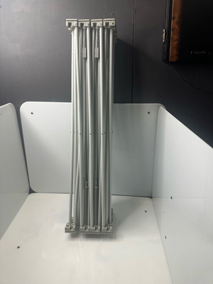 Foldable aluminum decorative wall used, 2.20x2.20 m