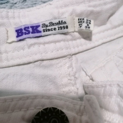 Bershka jeans low-rise used, size 34, white