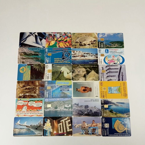 Vintage OTE Phone Cards Collection 24 pieces like new, 1990s Greece