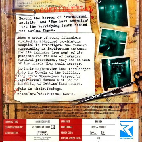 The Asylum Tapes DVD used, horror fantasy movie without subtitles