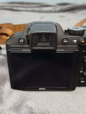 Nikon Coolpix P510 camera used with accessories