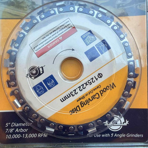 Δίσκος ξυλογλυπτικής 125mm καινούργιος για γωνιακό τροχό