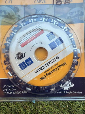 Δίσκος ξυλογλυπτικής 125mm καινούργιος για γωνιακό τροχό
