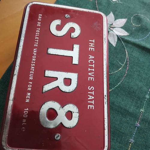 Str8 The Active State metal box used, men's perfume packaging