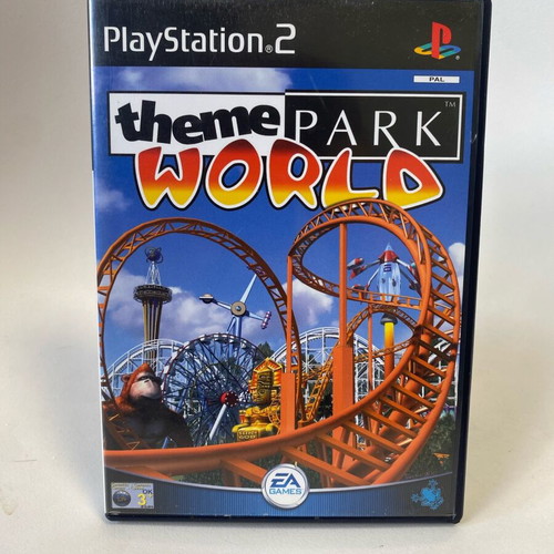 Theme Park World PlayStation 2 PS2 game like new, English