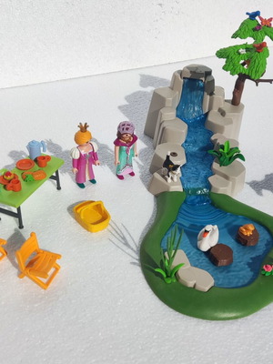 Playmobil μεγάλο πακέτο Fairies με μαγικό καταρράκτη, πριγκίπισσες και σετ πικνίκ