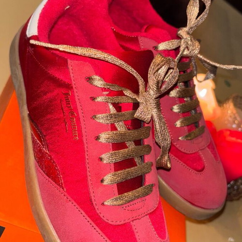 Juicy Couture athletic shoes like new, red, size 40