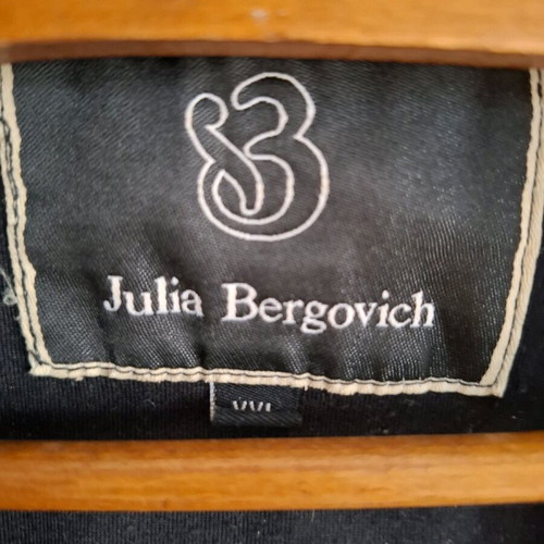 Julia Bergovich women's leather jacket XXL like new, black