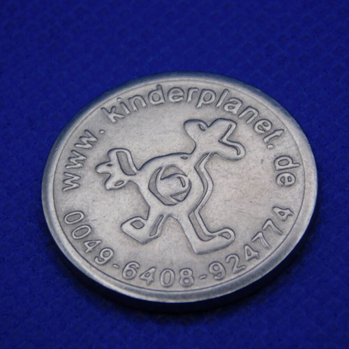 Kinderplanet metal game token, Germany