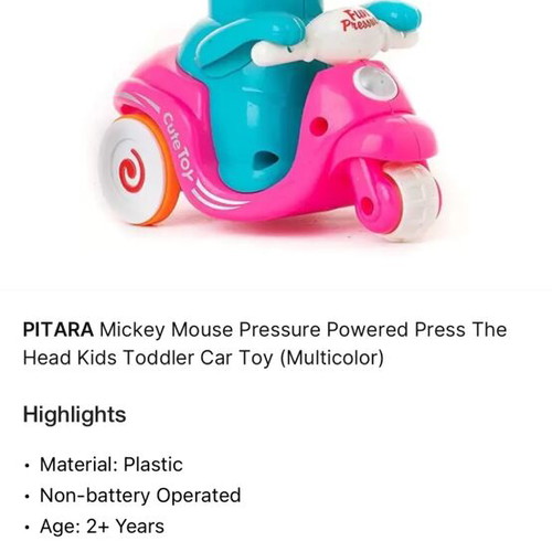 Scouter mechanical Minnie Mouse used, wind-up toy