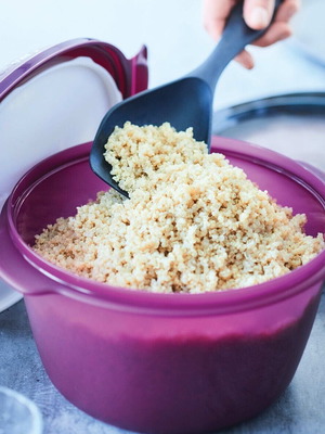 Tupperware Μικροκυμάτων Ρυζιού 3 Λίτρων με Δώρο Κουτάλι Σερβιρίσματος