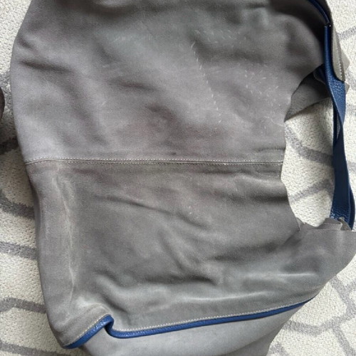Park House gray leather shoulder bag used