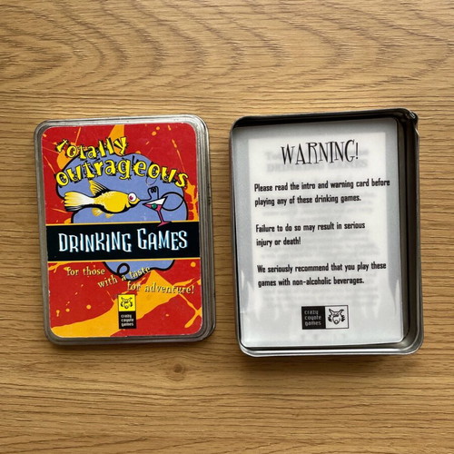 Drinking games 2 card game used, incomplete