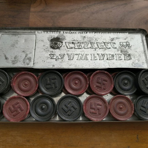 Bakelite game pieces used, set of 30, 1930-1940
