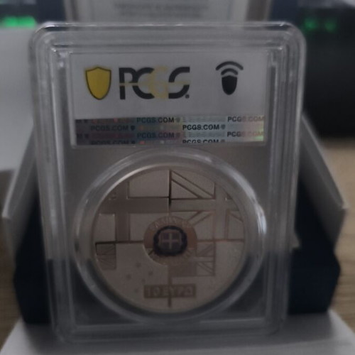 Silver coin 80 years Battle of Crete PCGS PR69CAM new