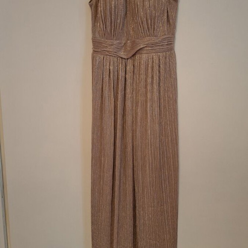 Abiyefon Maxi Dress size 40 like new, rose gold shimmer