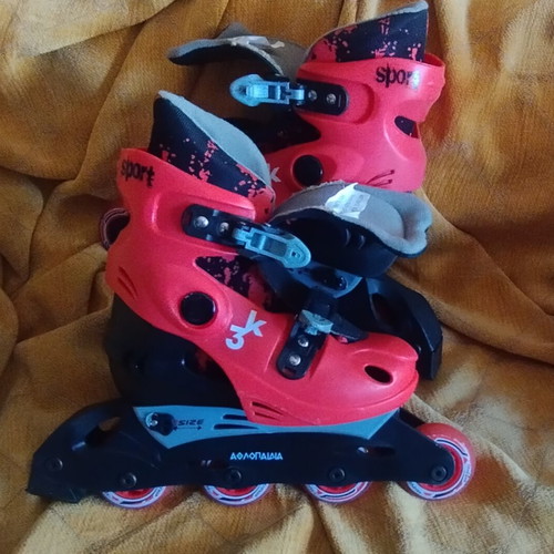 Skates like new, size 34-37, red black