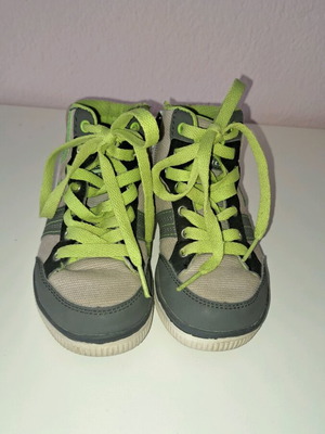 Orchestra ankle boots size 27 like new, gray with light green laces