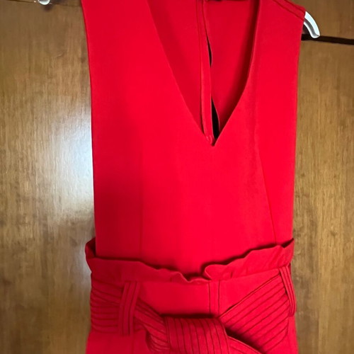Zara dress red with black details like new