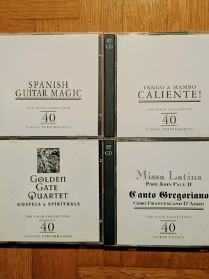 Latin music new, 4 double CDs