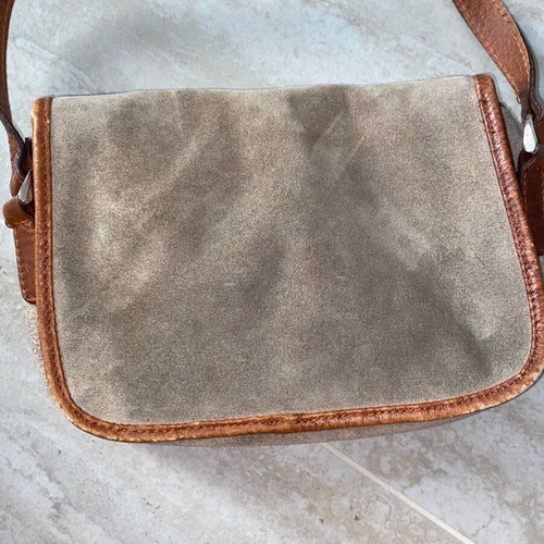 Vintage leather suede crossbody bag used