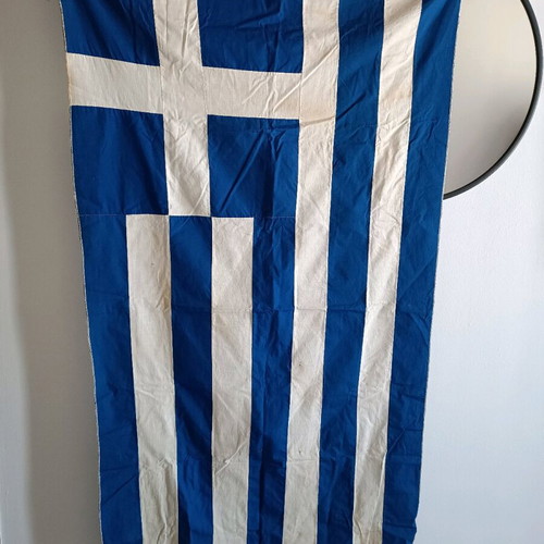 Old Greek flag used 1.32x72
