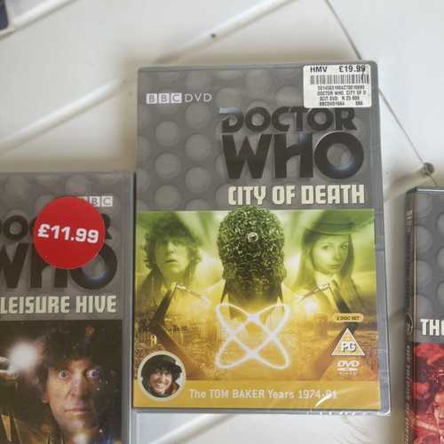 Doctor Who DVDs new, 3 discs, Tom Baker series, dubbed