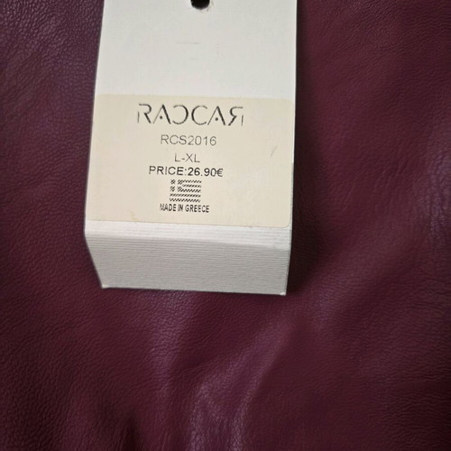 Raccar skirt new leather texture mini purple size L/XL