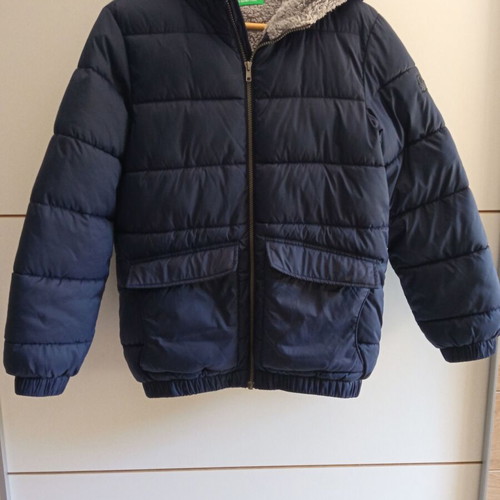 Benetton Kids' Blue Hooded Jacket 2XL Used, Age 11-12