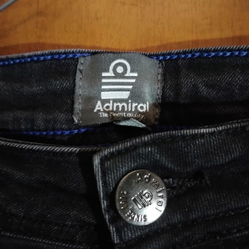 Admiral men's denim bermuda shorts like new, black, size M
