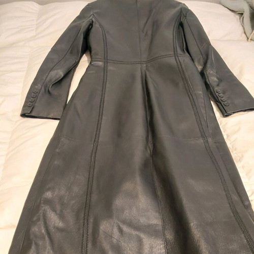 BSB leather coat like new, size M, black