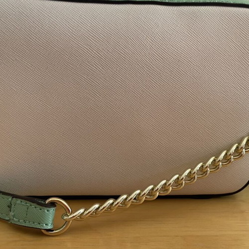 Guess crossbody bag in white and green