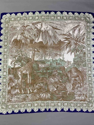 Silk scarf Josef Otten like new, vintage with rare designs