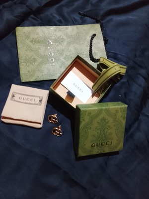 Gucci GG Marmont earrings gold-tone new with box
