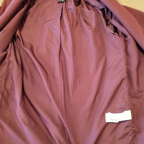Pull & Bear women's coat burgundy like new, sizes S and M